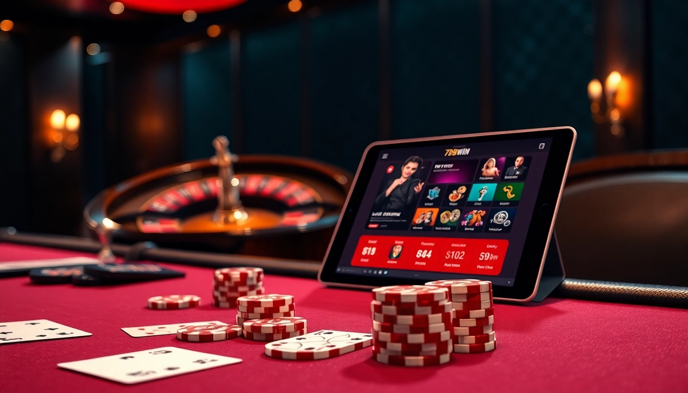 Experience the excitement of gaming at trang chu 789win, featuring vibrant casino visuals and interactive elements.