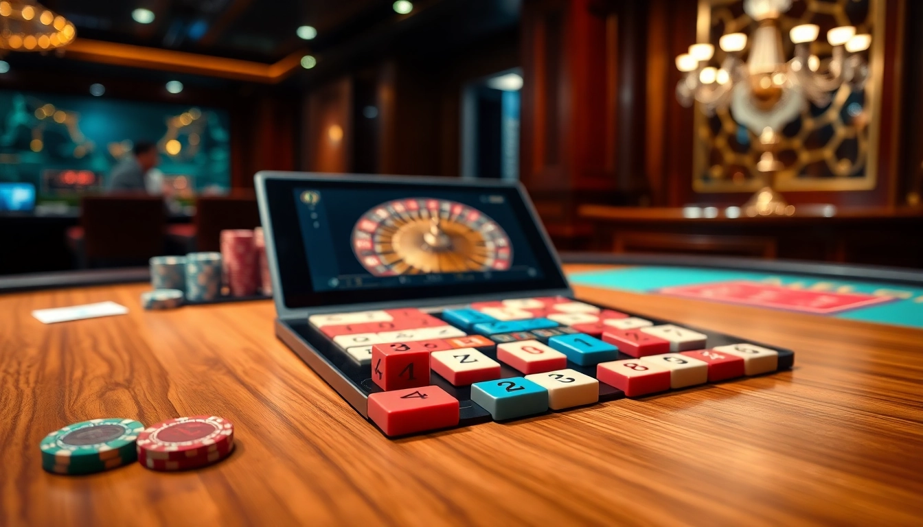 שחקו רמיקוב אונליין מול חברים בהגדרת קזינו יוקרתית עם אריחי משחק צבעוניים.